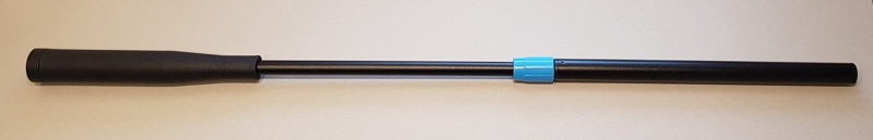 Teleskop Aufsteckverlängerung schwarz mit blau PVC